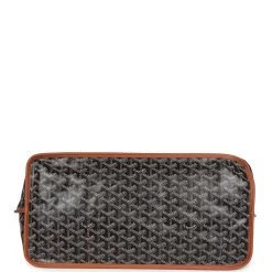Goyard Goyardine Black And Brown Anjou GM Reversible Tote Bag Palladium Hardware 17 Goyard Goyardine Black And Brown Anjou GM Reversible Tote Bag Palladium Hardware -Online Bag Store G FN 240222 5 07