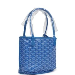 Goyard Goyardine Anjou Sky Blue Mini Bag Palladium Hardware -Online Bag Store G FN 240222 6 02