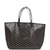 Goyard Goyardine Black St. Louis PM Tote Bag Palladium Hardware -Online Bag Store G FN 240227 2 01