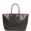 Goyard Goyardine Black And Brown St. Louis PM Tote Bag Palladium Hardware -Online Bag Store G FN 240227 6 01