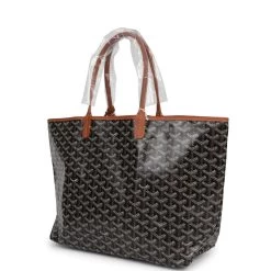 Goyard Goyardine Black And Brown St. Louis PM Tote Bag Palladium Hardware -Online Bag Store G FN 240227 6 03