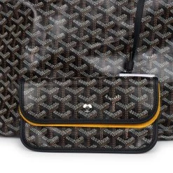 Goyard Goyardine Black Boheme Hobo Bag Palladium Hardware -Online Bag Store G FN 240301 1 08
