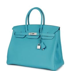 Hermès Hermes Special Order (HSS) Birkin 35 Bleu Du Nord Verso Togo Brushed Palladium Hardware 15 Hermès Hermes Special Order (HSS) Birkin 35 Bleu Du Nord Verso Togo Brushed Palladium Hardware -Online Bag Store H B 011123 2 05