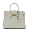 Hermès Hermes Birkin 30 Gris Neve Togo Gold Hardware 1 Hermès Hermes Birkin 30 Gris Neve Togo Gold Hardware -Online Bag Store H B 012523 3 01