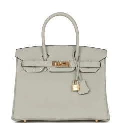 Hermès Hermes Birkin 30 Gris Neve Togo Gold Hardware