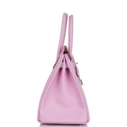 Hermès Hermes Birkin 30 Mauve Sylvestre Epsom Palladium Hardware -Online Bag Store H B 012722 5 3