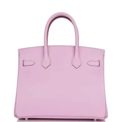 Hermès Hermes Birkin 30 Mauve Sylvestre Epsom Palladium Hardware -Online Bag Store H B 012722 5 4