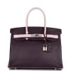 Hermès Pre-owned Hermes Special Order (HSS) Birkin 30 Raisin And Rose Sakura Chevre Palladium Hardware -Online Bag Store H B 012722 6 1
