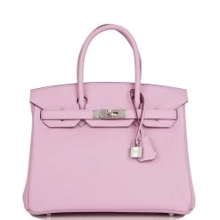 Hermès Hermes Birkin 30 Mauve Sylvestre Clemence Palladium Hardware