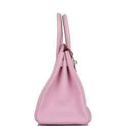 Hermès Hermes Birkin 30 Mauve Sylvestre Clemence Palladium Hardware -Online Bag Store H B 020722 2 03