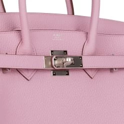 Hermès Hermes Birkin 30 Mauve Sylvestre Clemence Palladium Hardware -Online Bag Store H B 020722 2 07