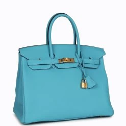Hermès Hermes Birkin 35 Bleu Du Nord Togo Gold Hardware -Online Bag Store H B 021623 6 02