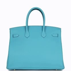 Hermès Hermes Birkin 35 Bleu Du Nord Togo Gold Hardware -Online Bag Store H B 021623 6 05