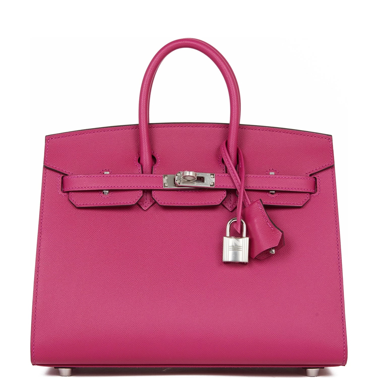 Hermès Hermes Birkin Sellier 25 Rose Pourpre Veau Madame Palladium Hardware 3 Hermès Hermes Birkin Sellier 25 Rose Pourpre Veau Madame Palladium Hardware