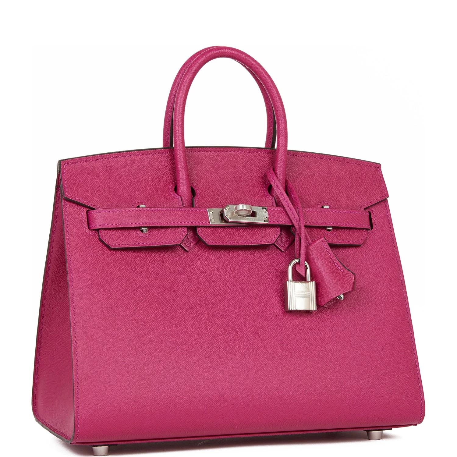 Hermès Hermes Birkin Sellier 25 Rose Pourpre Veau Madame Palladium Hardware 4 Hermès Hermes Birkin Sellier 25 Rose Pourpre Veau Madame Palladium Hardware - Image 2