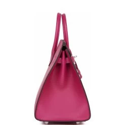 Hermès Hermes Birkin Sellier 25 Rose Pourpre Veau Madame Palladium Hardware 13 Hermès Hermes Birkin Sellier 25 Rose Pourpre Veau Madame Palladium Hardware -Online Bag Store H B 042522 2 03