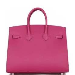 Hermès Hermes Birkin Sellier 25 Rose Pourpre Veau Madame Palladium Hardware 14 Hermès Hermes Birkin Sellier 25 Rose Pourpre Veau Madame Palladium Hardware -Online Bag Store H B 042522 2 04