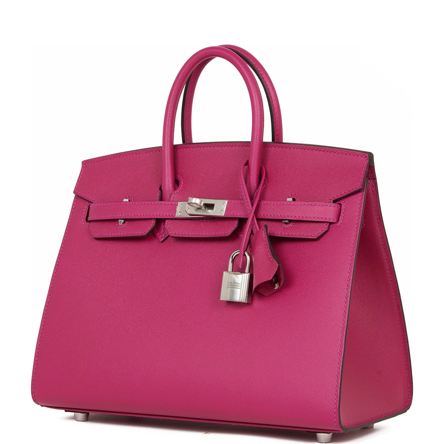 Hermès Hermes Birkin Sellier 25 Rose Pourpre Veau Madame Palladium Hardware 7 Hermès Hermes Birkin Sellier 25 Rose Pourpre Veau Madame Palladium Hardware - Image 5