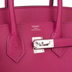 Hermès Hermes Birkin Sellier 25 Rose Pourpre Veau Madame Palladium Hardware 17 Hermès Hermes Birkin Sellier 25 Rose Pourpre Veau Madame Palladium Hardware -Online Bag Store H B 042522 2 08