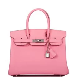 Hermès Hermes Birkin 30 Rose Confetti Epsom Palladium Hardware
