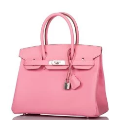 Hermès Hermes Birkin 30 Rose Confetti Epsom Palladium Hardware -Online Bag Store H B 051221 2 5