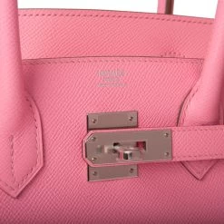 Hermès Hermes Birkin 30 Rose Confetti Epsom Palladium Hardware -Online Bag Store H B 051221 2 7