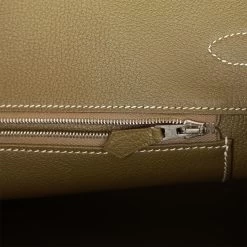 Hermès Pre-owned Hermes Birkin 35 Kiwi Candy Epsom Palladium Hardware -Online Bag Store H B 080222 2 10