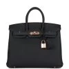 Hermès Hermes Birkin 25 Caban Togo Rose Gold Hardware