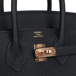 Hermès Hermes Birkin 25 Caban Togo Rose Gold Hardware 17 Hermès Hermes Birkin 25 Caban Togo Rose Gold Hardware -Online Bag Store H B 082622 1 08