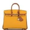 Hermès Hermes Special Order (HSS) Birkin 25 Jaune Ambre And Gold Togo Permabrass Hardware -Online Bag Store H B 082721 1 1
