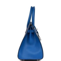Hermès Hermes Birkin Sellier 30 Bleu France Epsom Palladium Hardware -Online Bag Store H B 100322 3 03