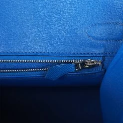 Hermès Hermes Birkin Sellier 30 Bleu France Epsom Palladium Hardware -Online Bag Store H B 100322 3 10
