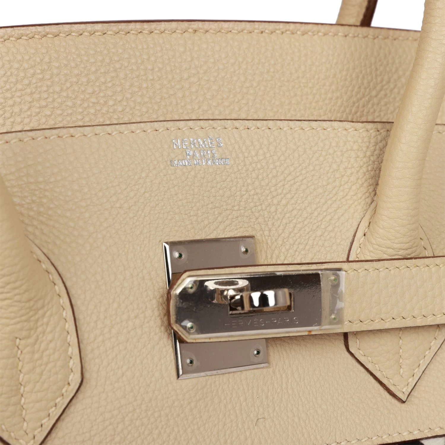 Hermès Vintage Hermes Birkin 35 Parchemin Togo And Leopard Troika Palladium Hardware 9 Hermès Vintage Hermes Birkin 35 Parchemin Togo And Leopard Troika Palladium Hardware - Image 7