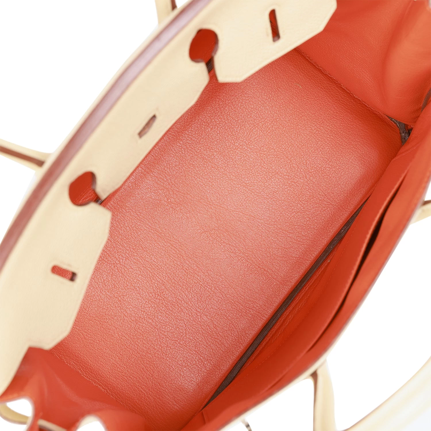 Hermès Vintage Hermes Birkin 35 Parchemin Togo And Leopard Troika Palladium Hardware 10 Hermès Vintage Hermes Birkin 35 Parchemin Togo And Leopard Troika Palladium Hardware - Image 8