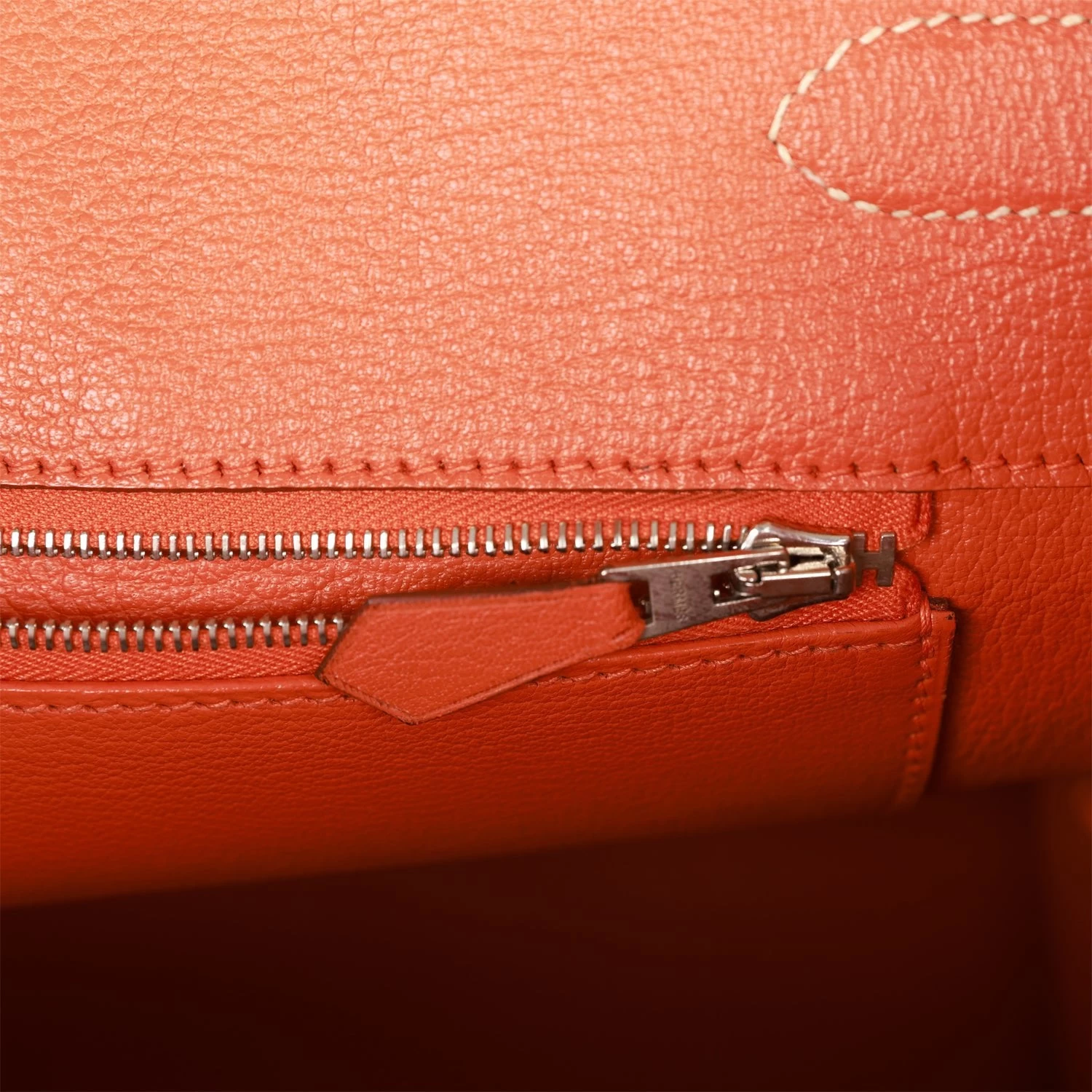 Hermès Vintage Hermes Birkin 35 Parchemin Togo And Leopard Troika Palladium Hardware 11 Hermès Vintage Hermes Birkin 35 Parchemin Togo And Leopard Troika Palladium Hardware - Image 9