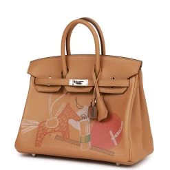 Hermès Hermes Birkin 25 In & Out Biscuit Swift Palladium Hardware -Online Bag Store H B 101022 2 AS 05