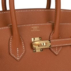 Hermès Hermes Birkin Sellier 25 Gold Epsom Gold Hardware 17 Hermès Hermes Birkin Sellier 25 Gold Epsom Gold Hardware -Online Bag Store H B 112221 1 08