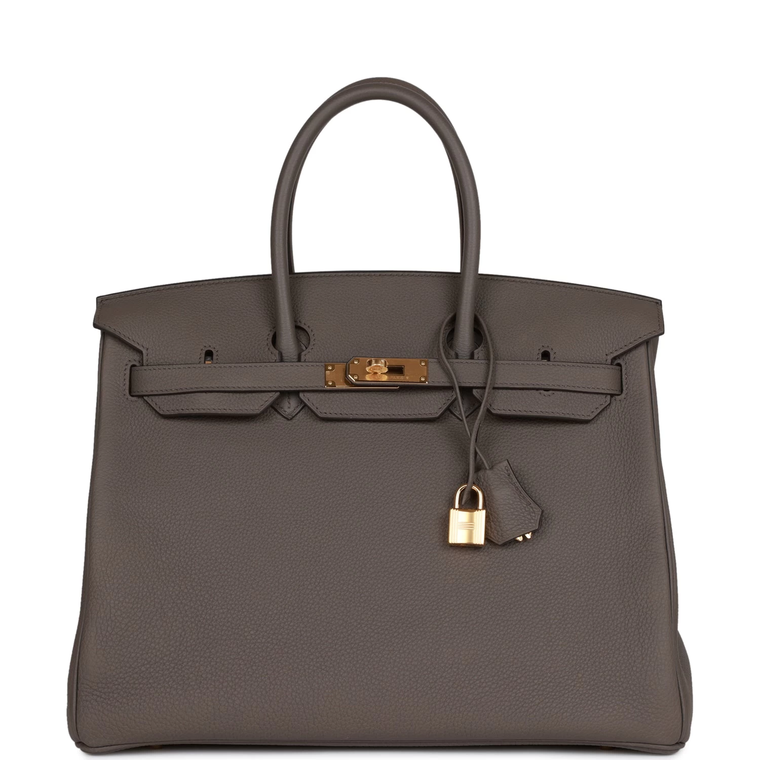 Hermès Hermes Birkin 35 Etain Togo Gold Hardware 3 Hermès Hermes Birkin 35 Etain Togo Gold Hardware