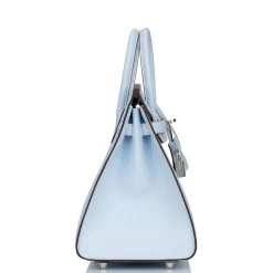 Hermès Hermes Birkin Sellier 25 Bleu Brume Epsom Palladium Hardware -Online Bag Store H B 121521 2 3 1