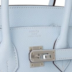Hermès Hermes Birkin Sellier 25 Bleu Brume Epsom Palladium Hardware -Online Bag Store H B 121521 2 6