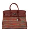 Hermès Pre-owned Hermes Birkin 35 Vibrato Rouge H Boxcalf Palladium Hardware