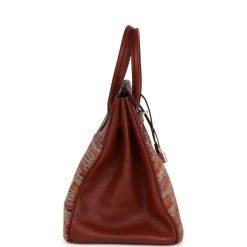 Hermès Pre-owned Hermes Birkin 35 Vibrato Rouge H Boxcalf Palladium Hardware 13 Hermès Pre-owned Hermes Birkin 35 Vibrato Rouge H Boxcalf Palladium Hardware -Online Bag Store H B 230228 3 04