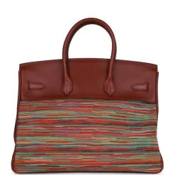 Hermès Pre-owned Hermes Birkin 35 Vibrato Rouge H Boxcalf Palladium Hardware 14 Hermès Pre-owned Hermes Birkin 35 Vibrato Rouge H Boxcalf Palladium Hardware -Online Bag Store H B 230228 3 05
