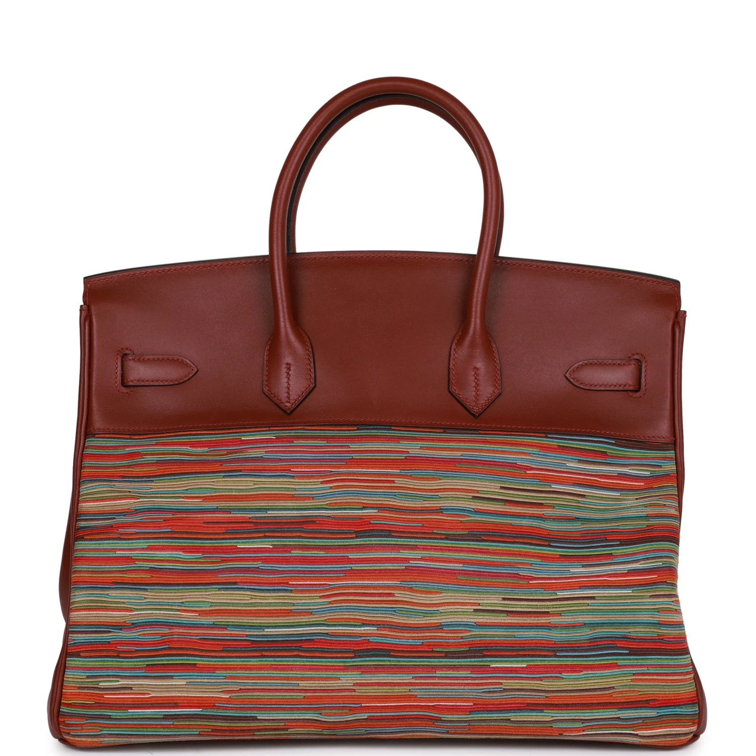 Hermès Pre-owned Hermes Birkin 35 Vibrato Rouge H Boxcalf Palladium Hardware 6 Hermès Pre-owned Hermes Birkin 35 Vibrato Rouge H Boxcalf Palladium Hardware - Image 4