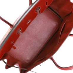 Hermès Pre-owned Hermes Birkin 35 Vibrato Rouge H Boxcalf Palladium Hardware 18 Hermès Pre-owned Hermes Birkin 35 Vibrato Rouge H Boxcalf Palladium Hardware -Online Bag Store H B 230228 3 09