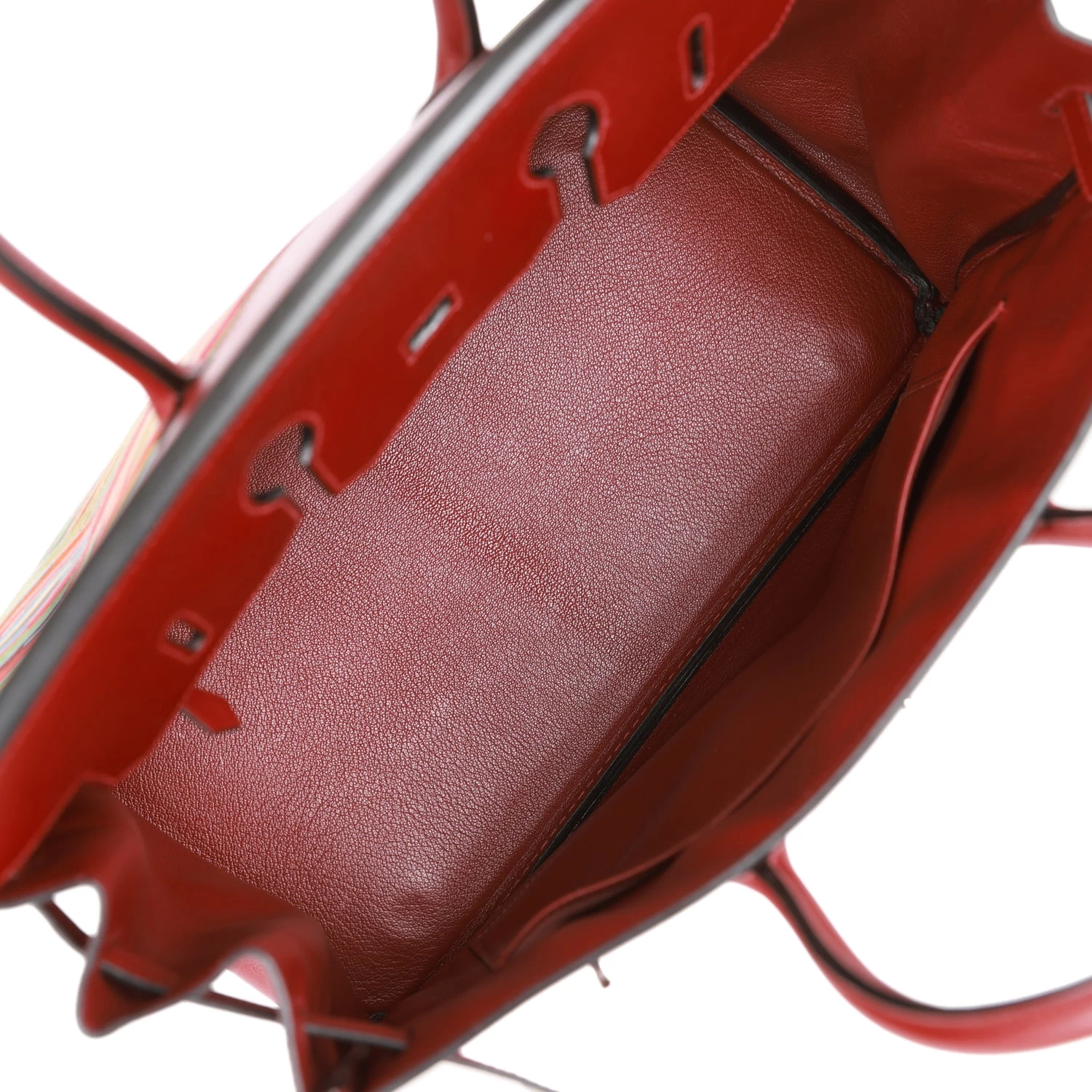 Hermès Pre-owned Hermes Birkin 35 Vibrato Rouge H Boxcalf Palladium Hardware 10 Hermès Pre-owned Hermes Birkin 35 Vibrato Rouge H Boxcalf Palladium Hardware - Image 8