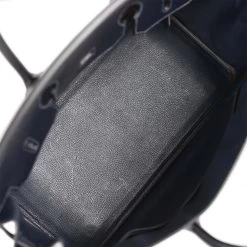 Hermès Vintage Hermes Birkin 35 Bleu Navy Box Palladium Hardware -Online Bag Store H B 230307 1 09