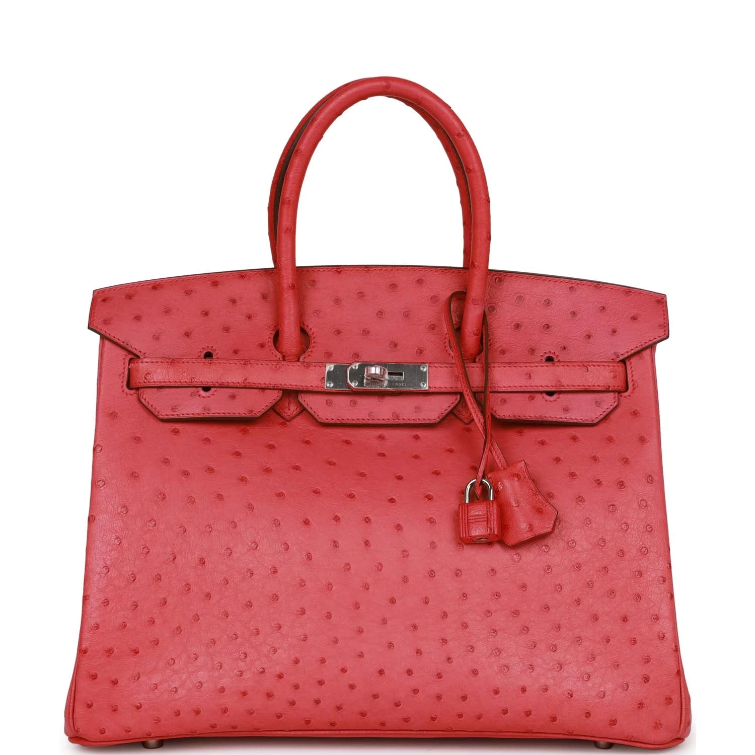 Hermès Pre-owned Hermes Birkin 35 Bougainvillea Ostrich Palladium Hardware 3 Hermès Pre-owned Hermes Birkin 35 Bougainvillea Ostrich Palladium Hardware