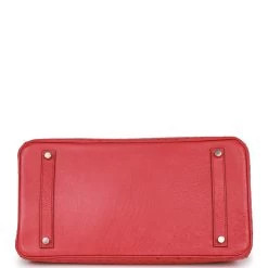 Hermès Pre-owned Hermes Birkin 35 Bougainvillea Ostrich Palladium Hardware 16 Hermès Pre-owned Hermes Birkin 35 Bougainvillea Ostrich Palladium Hardware -Online Bag Store H B 230313 2 06