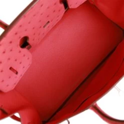 Hermès Pre-owned Hermes Birkin 35 Bougainvillea Ostrich Palladium Hardware 18 Hermès Pre-owned Hermes Birkin 35 Bougainvillea Ostrich Palladium Hardware -Online Bag Store H B 230313 2 09